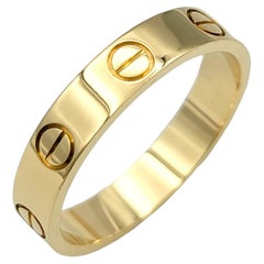 Cartier Love Collection Polierter 18 Karat Gelbgold Bandring Größe 51