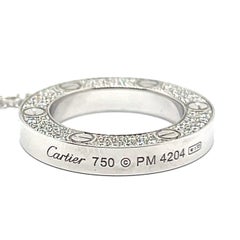 Cartier LOVE Collier con diamanti in oro bianco 18 carati