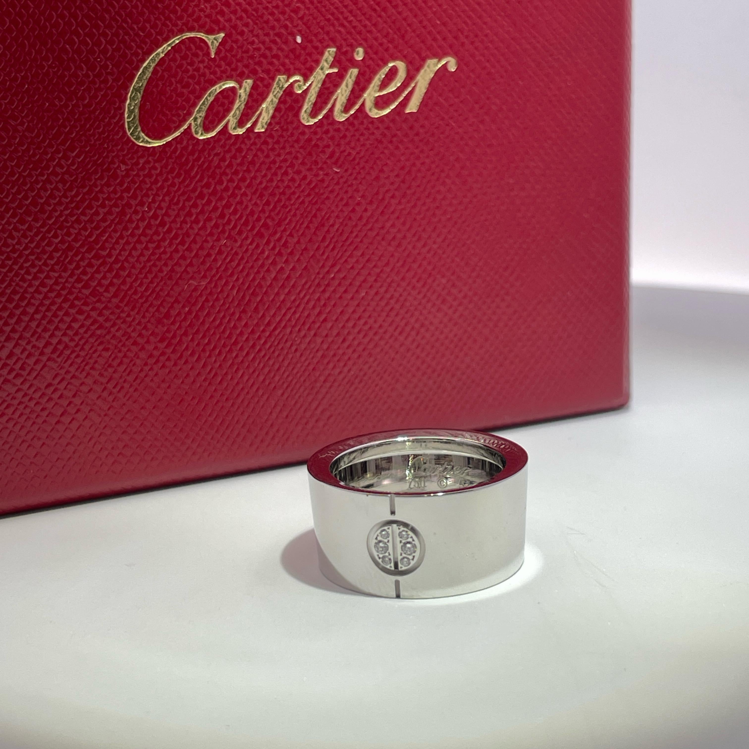 CARTIER Bague Love Cone Diamant en or blanc 18k en vente 3