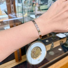 Bracciale Cartier Love Cuff in oro bianco 18 carati, misura 18