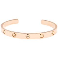 Cartier Love Cuff Bracelet in 18 Karat Pink Gold