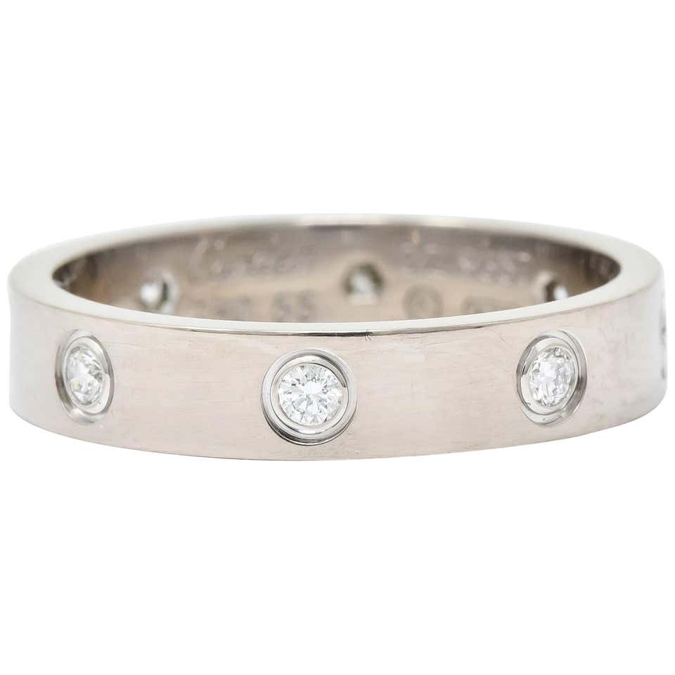 Stacked Cartier Love Rings - 2 For Sale on 1stDibs