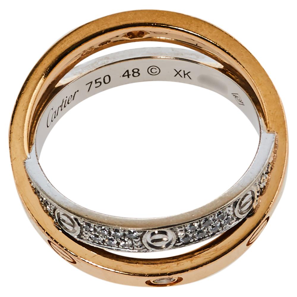 cartier love ring double