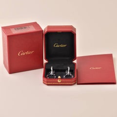 Cartier Love Diamond 18K White Gold Dangling Earrings
