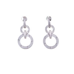 Orecchini pendenti Cartier Love Diamond in oro bianco 18 carati