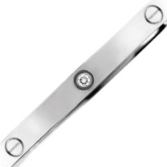 Cartier Love Diamond 18k White Small Model Bracelet Box Paper