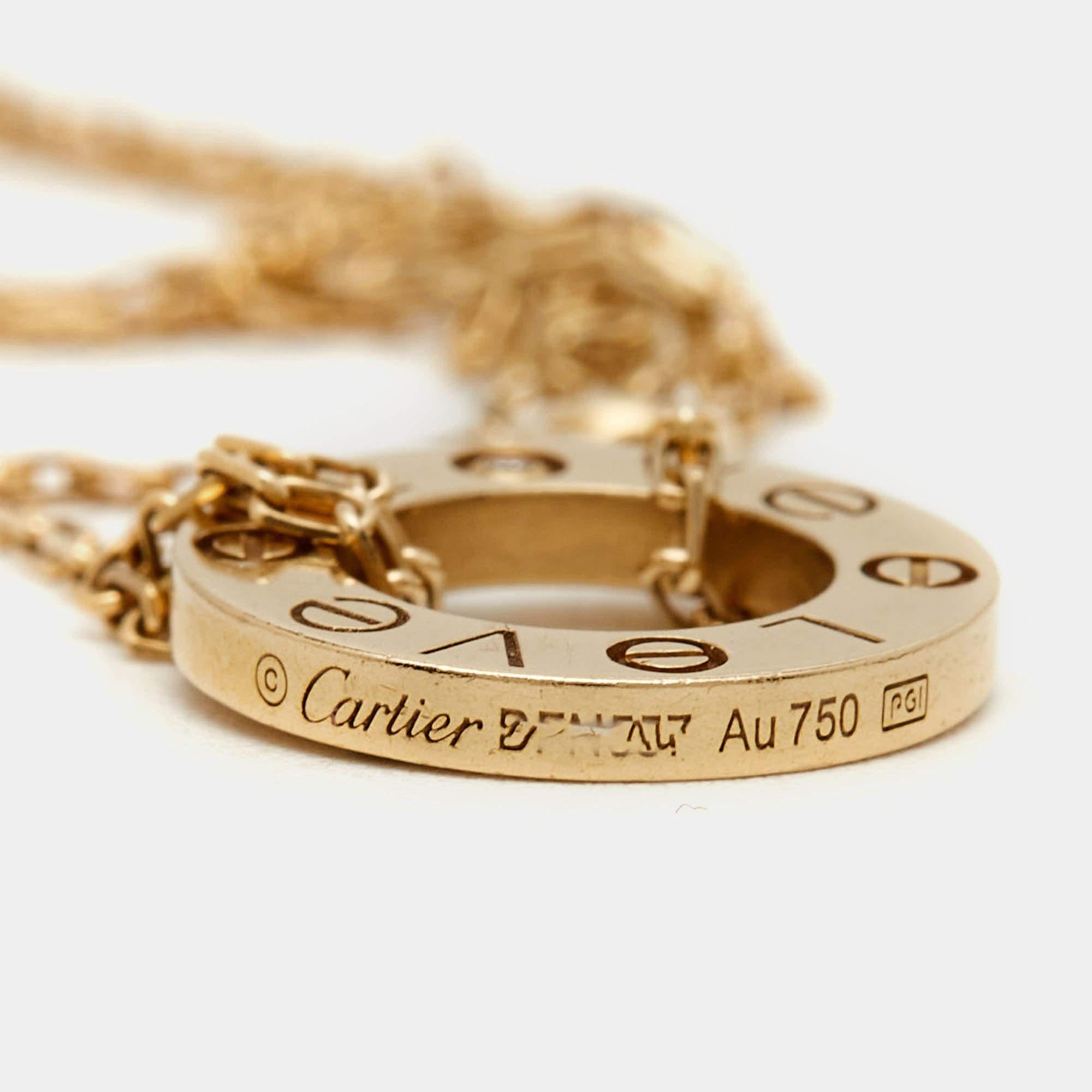 Cartier Love Diamond 18k Yelllow Gold Bracelet For Sale 1