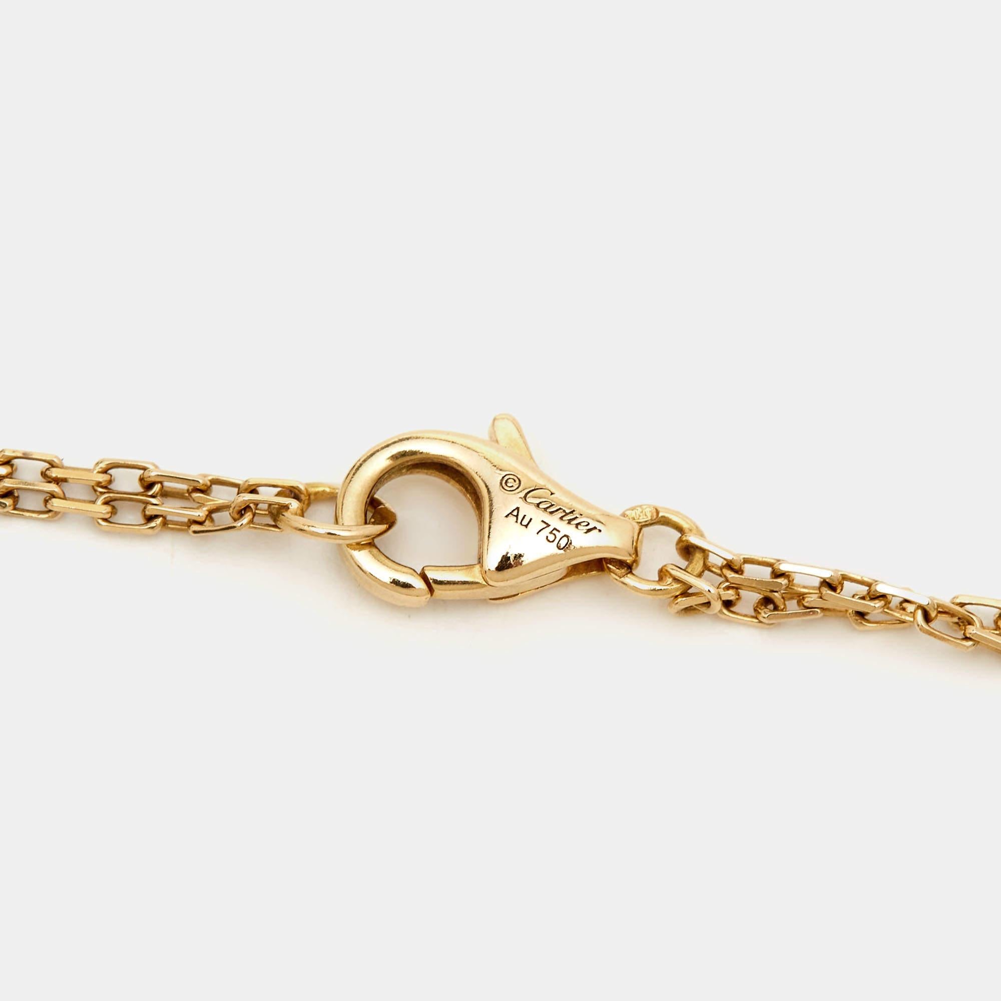 Cartier Love Diamond 18k Yelllow Gold Bracelet For Sale 5