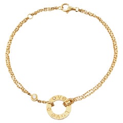 Cartier Love Diamant-Armband aus 18 Karat Gelbgold