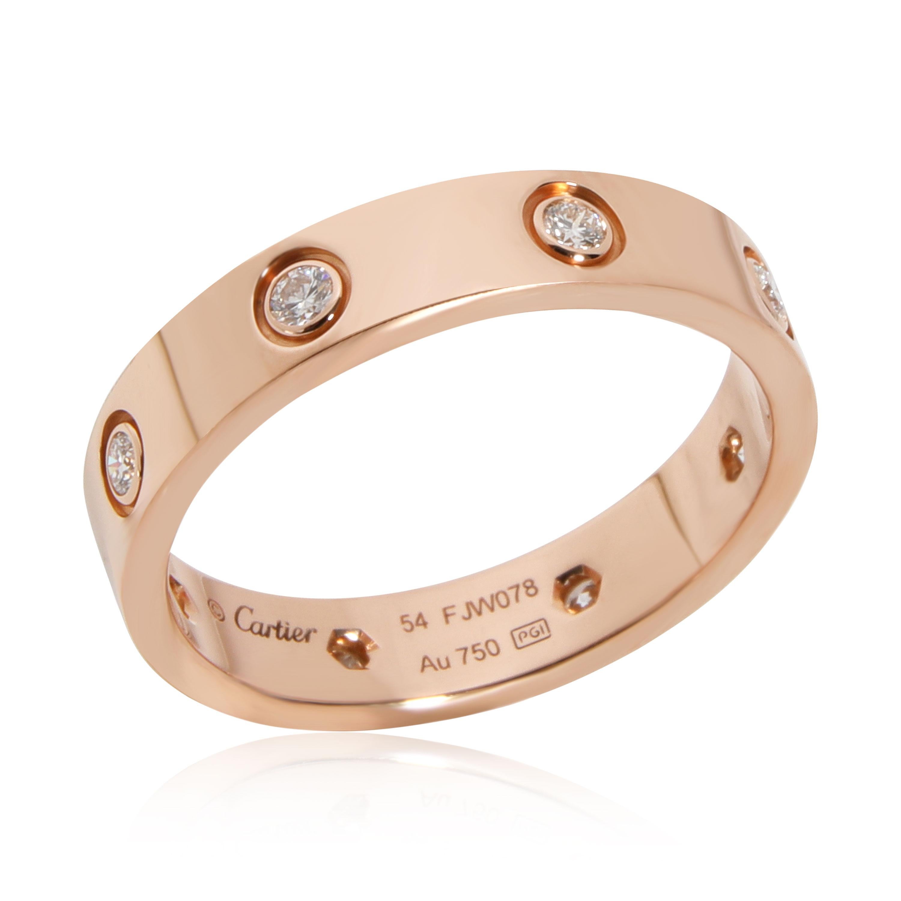 
Cartier Love Diamond Band in 18K Pink Gold 0.19 CTW

PRIMARY DETAILS
SKU: 110585
Listing Title: Cartier Love Diamond Band in 18K Pink Gold 0.19 CTW
Condition Description: Retails for 3,700 USD. In excellent condition and recently polished. Cartier
