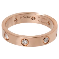 Cartier Love Diamond Band in 18K Pink Gold 0.19 CTW