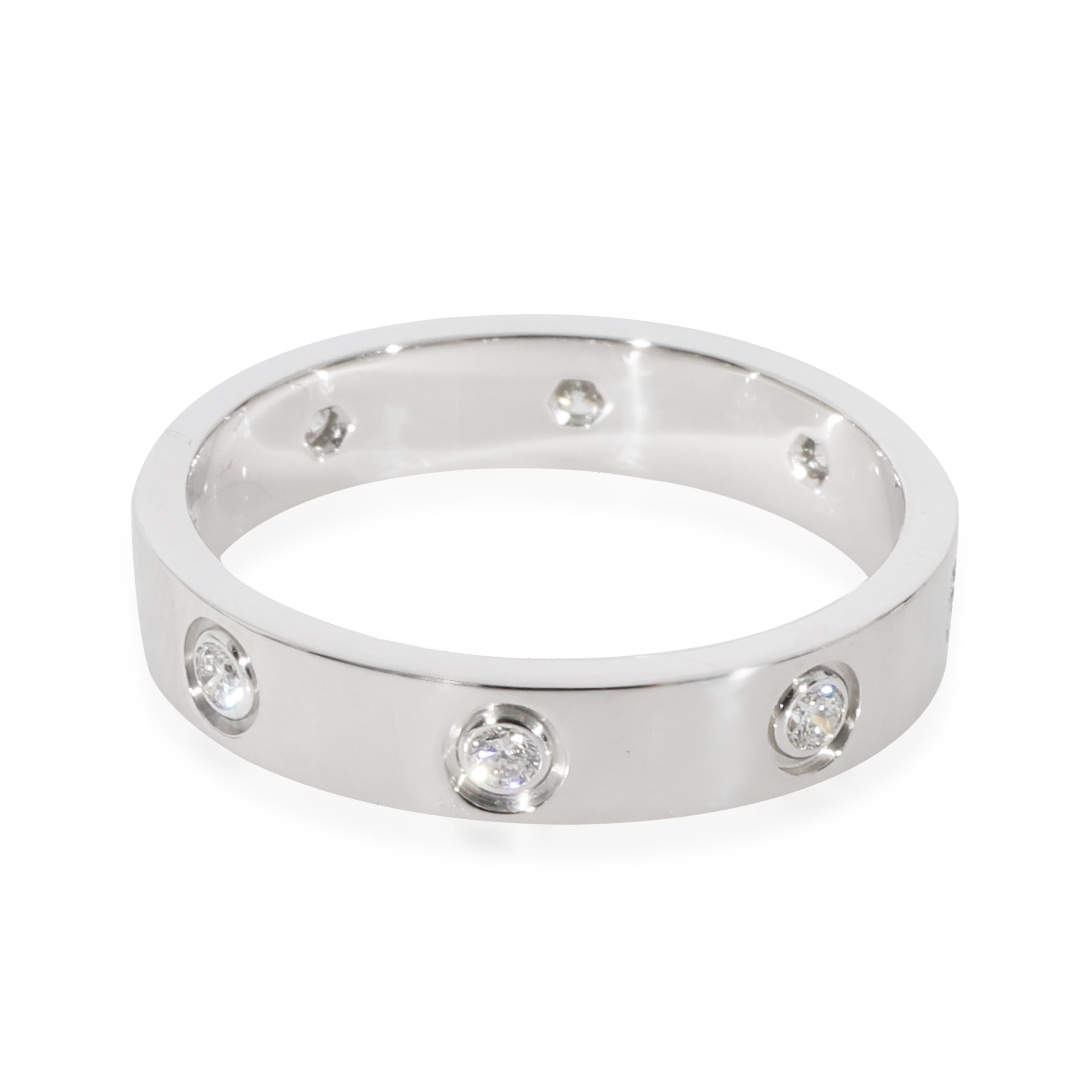 Cartier Bracelet Love en or blanc 18 carats et diamants 0,19 carat Pour femmes en vente