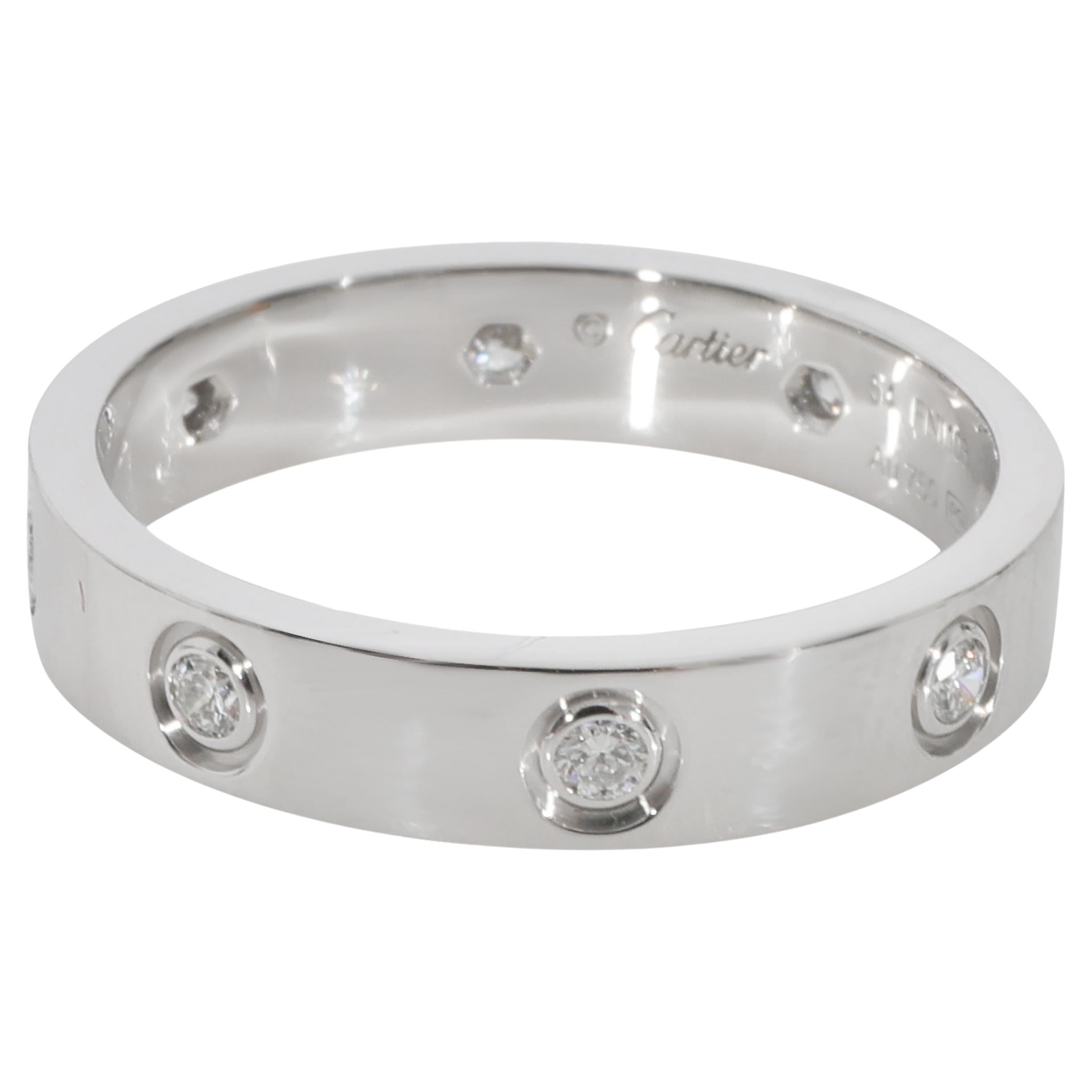 Cartier Bracelet Love en or blanc 18 carats et diamants 0,19 carat