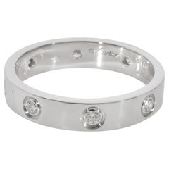 Cartier Love Diamantband aus 18 Karat Weißgold mit 0,19 Karat Diamanten