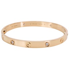 Cartier Love Diamond Bangle in 18 Karat Yellow Gold 'Size 18'