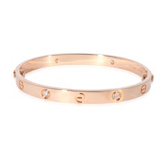 Cartier Bracelet Love en or rose 18 carats avec diamants 0,42 carat poids total