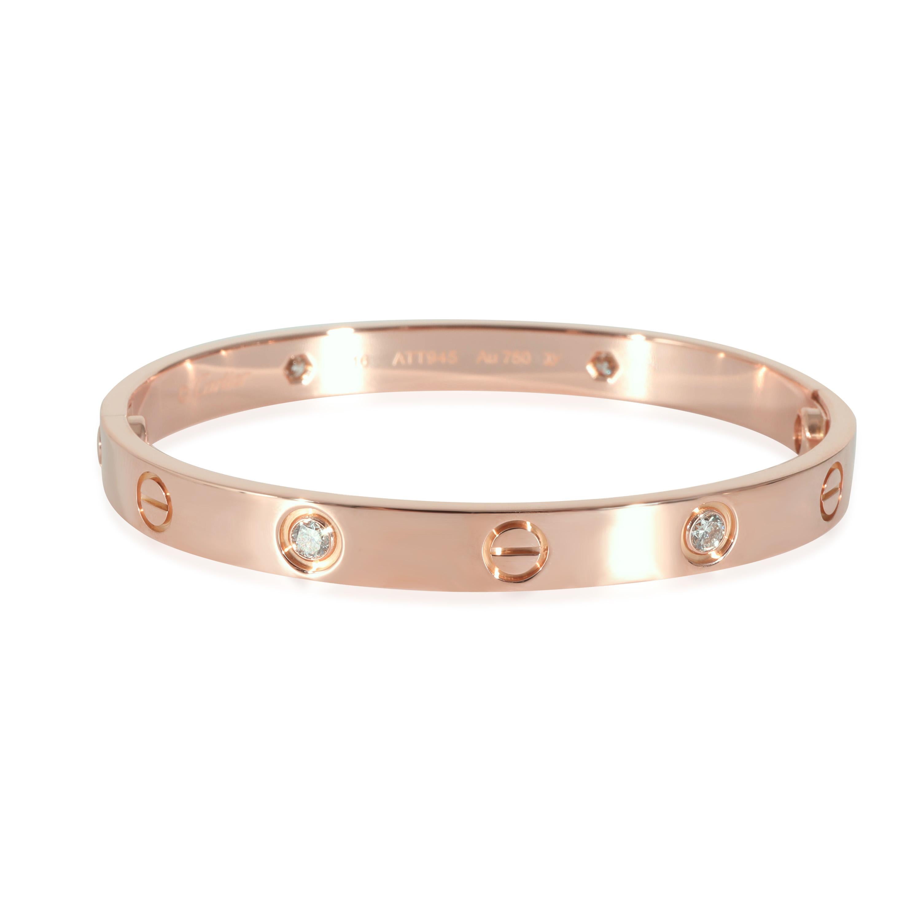 Cartier Love Diamond Bracelet in 18k Rose Gold 0.42 CTW

PRIMARY DETAILS
SKU: 131617
Listing Title: Cartier Love Diamond Bracelet in 18k Rose Gold 0.42 CTW
Condition Description: Cartier's Love collection is the epitome of iconic, from the