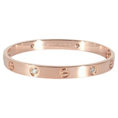 Bracciale Cartier Love con diamanti in oro rosa 18k 0,42 CTW