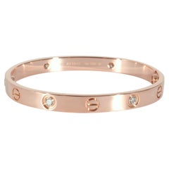 Cartier Bracelet Love en or rose 18 carats avec diamants 0,42 carat poids total