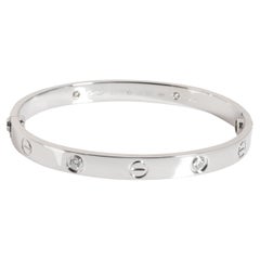 Cartier Love Diamond Bracelet in 18K White Gold 0.42 CTW