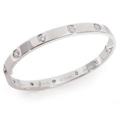 Cartier Bracelet Love en or blanc 18 carats avec diamants 0,96 carat poids total