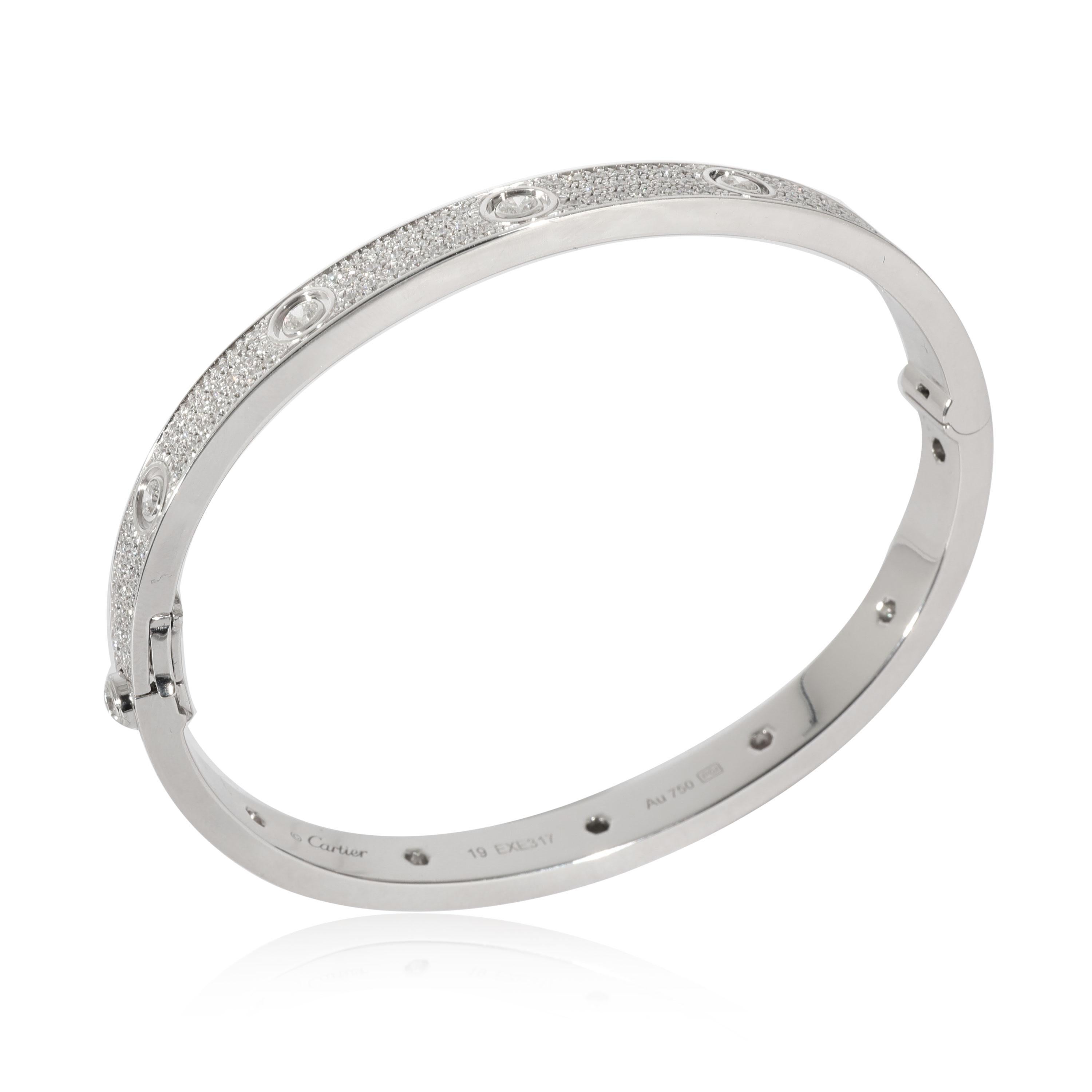 Cartier Love Diamant-Armband aus 18 Karat Weißgold mit 3,15 Karat 2