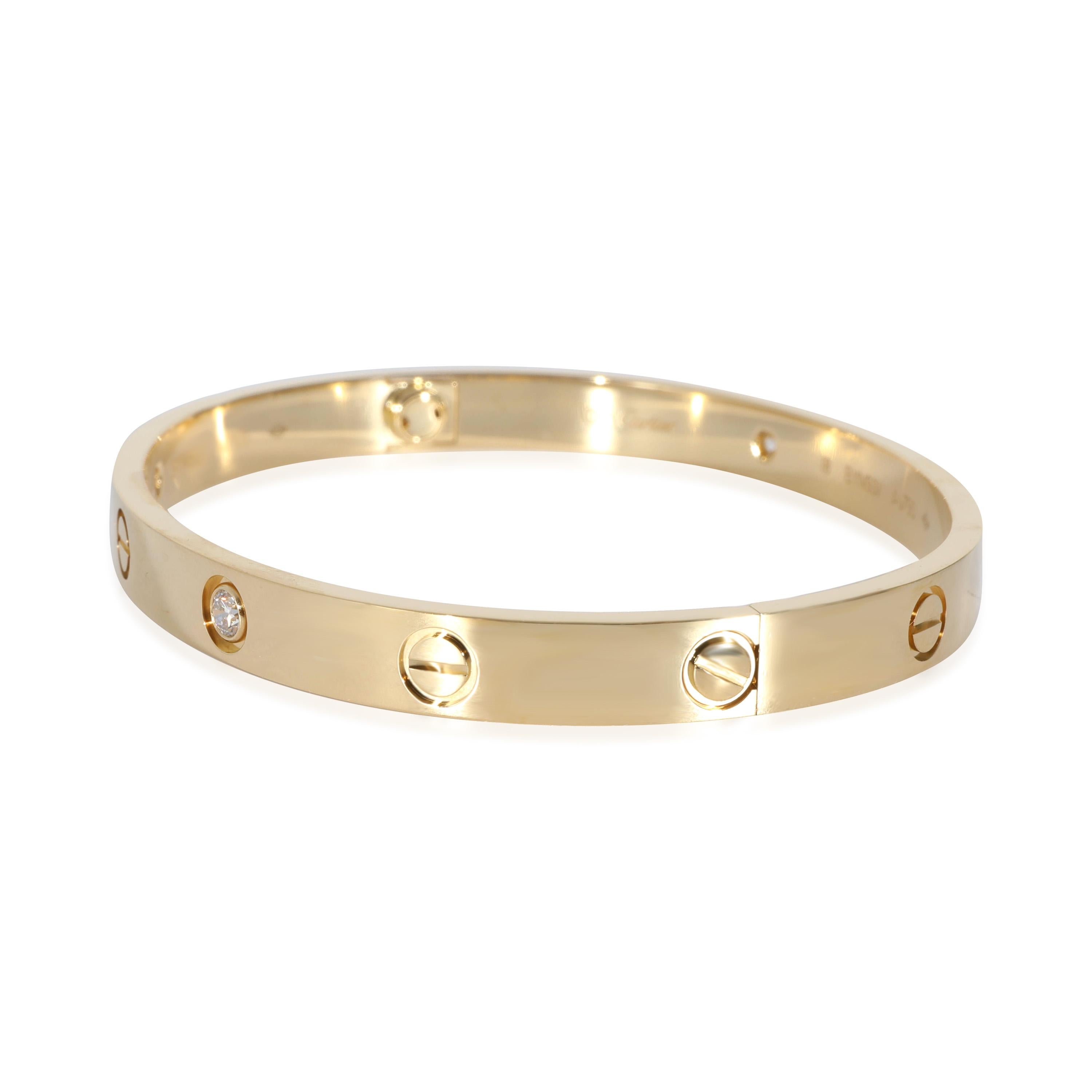 Cartier Love Diamant-Armband aus 18 Karat Gelbgold mit 0,42 Gesamtkaratgewicht für Damen oder Herren