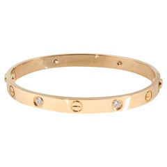 Cartier: Love Cartier 18 Karat Gelbgold Armband mit Diamant 0,42 Karat