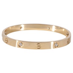 Cartier Love Diamond Bracelet in 18K Yellow Gold 0.42 CTW