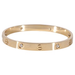 Cartier Love Diamond Bracelet in 18K Yellow Gold 0.42 CTW