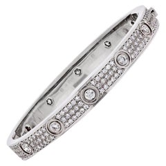 Bracelet Cartier Love avec diamants en or blanc