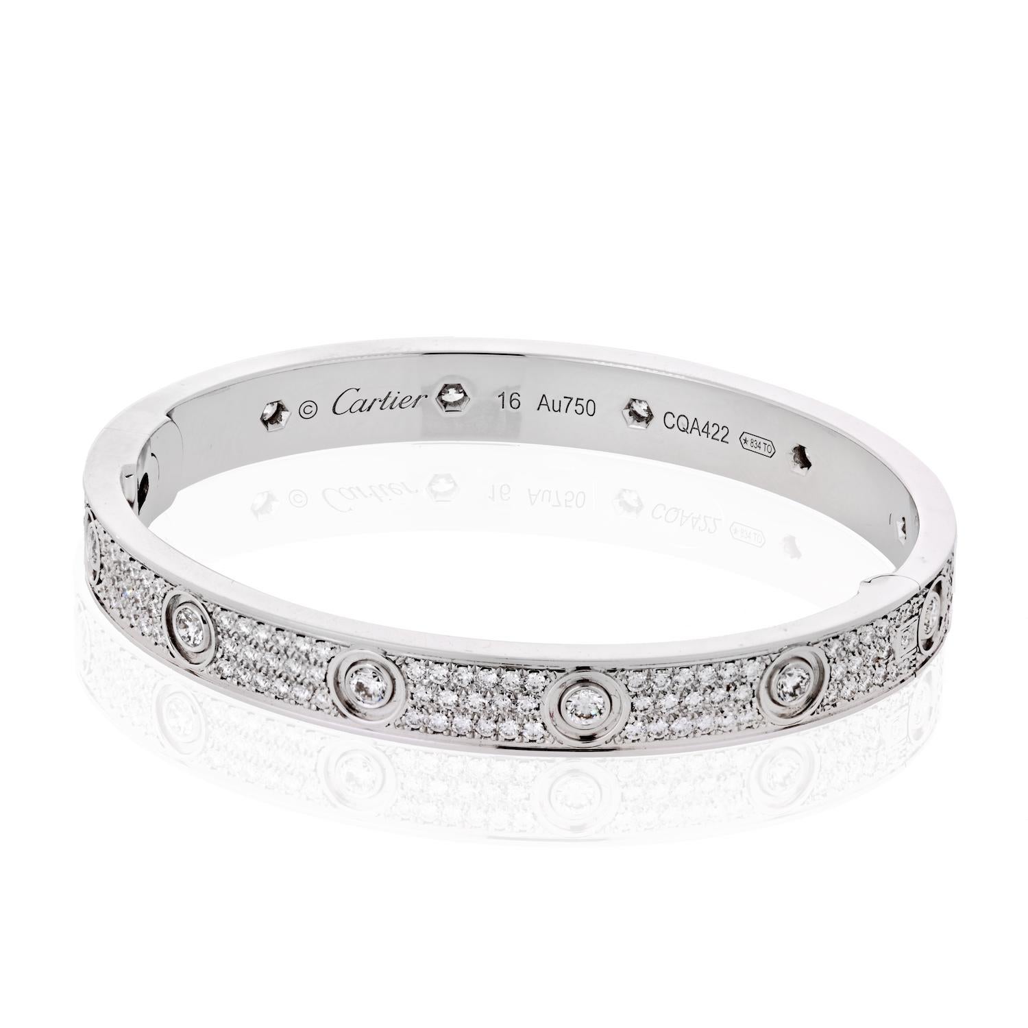 cartier bracelet diamond price