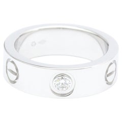 Anello Love Diamond Fashion Band di Cartier in argento e oro bianco 18 carati