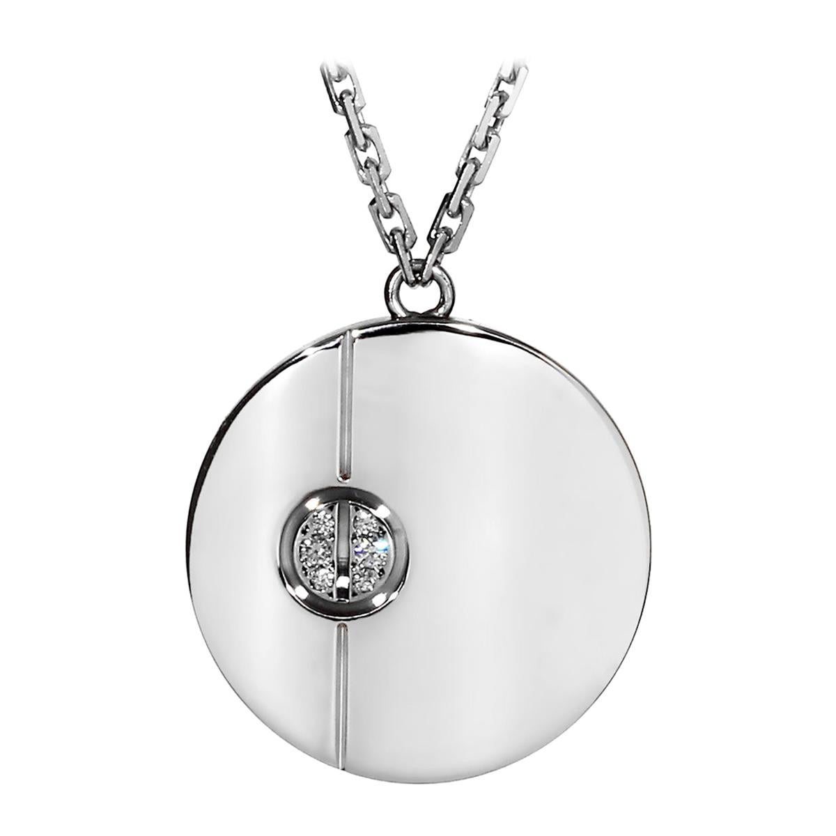 Cartier Agrafe Diamond Gold Necklace at 1stDibs cartier men necklace