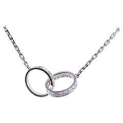 Cartier Love Diamant-Halskette mit Gold-Anhänger