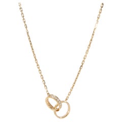 Cartier Love Diamond Necklace in 18K Yellow Gold 0.22 Ctw