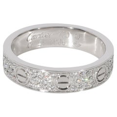 Cartier Love Diamond Pave Band in 18k White Gold 0.31 Ctw