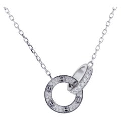 Cartier Love Diamond Pave Necklace