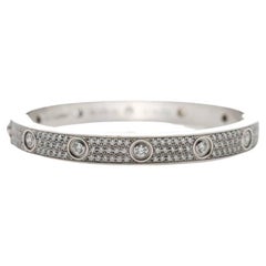 Cartier LOVE Diamond Paved Bracelet 18K White Gold_94336