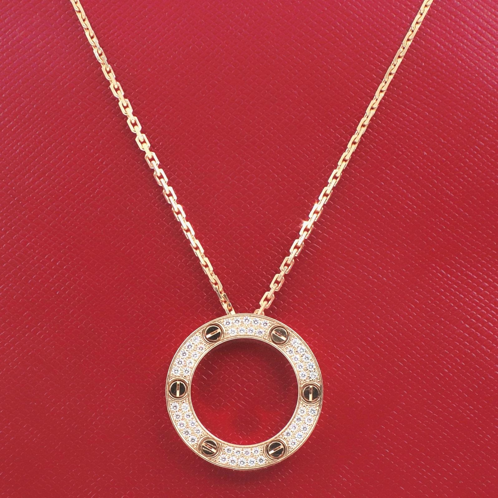 cartier au750 necklace