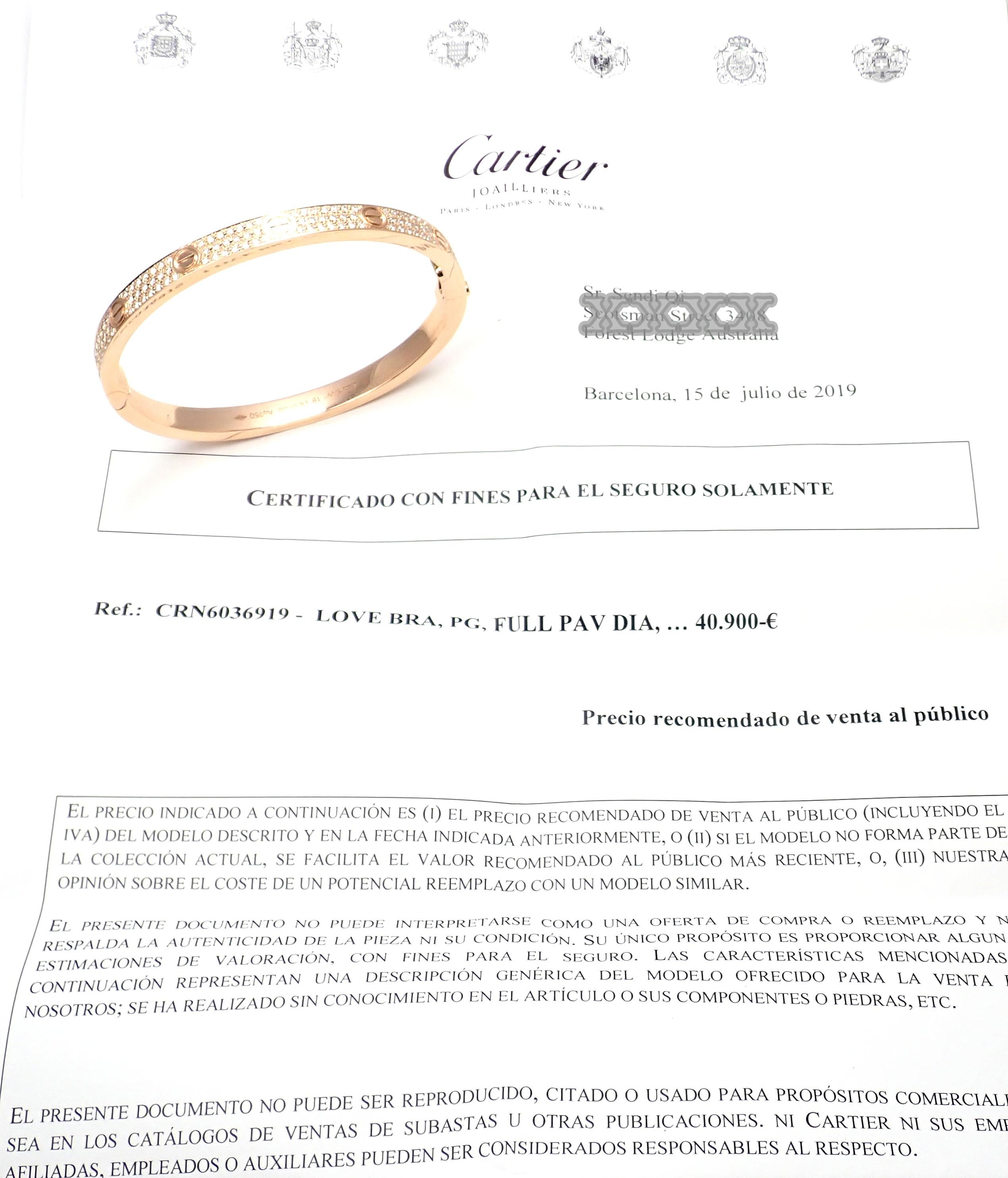 fake cartier certificate