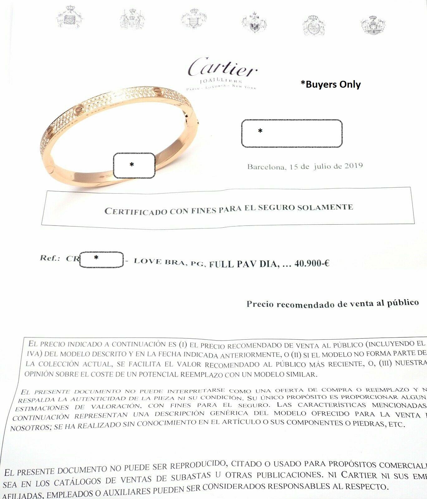 bracelet cartier usado