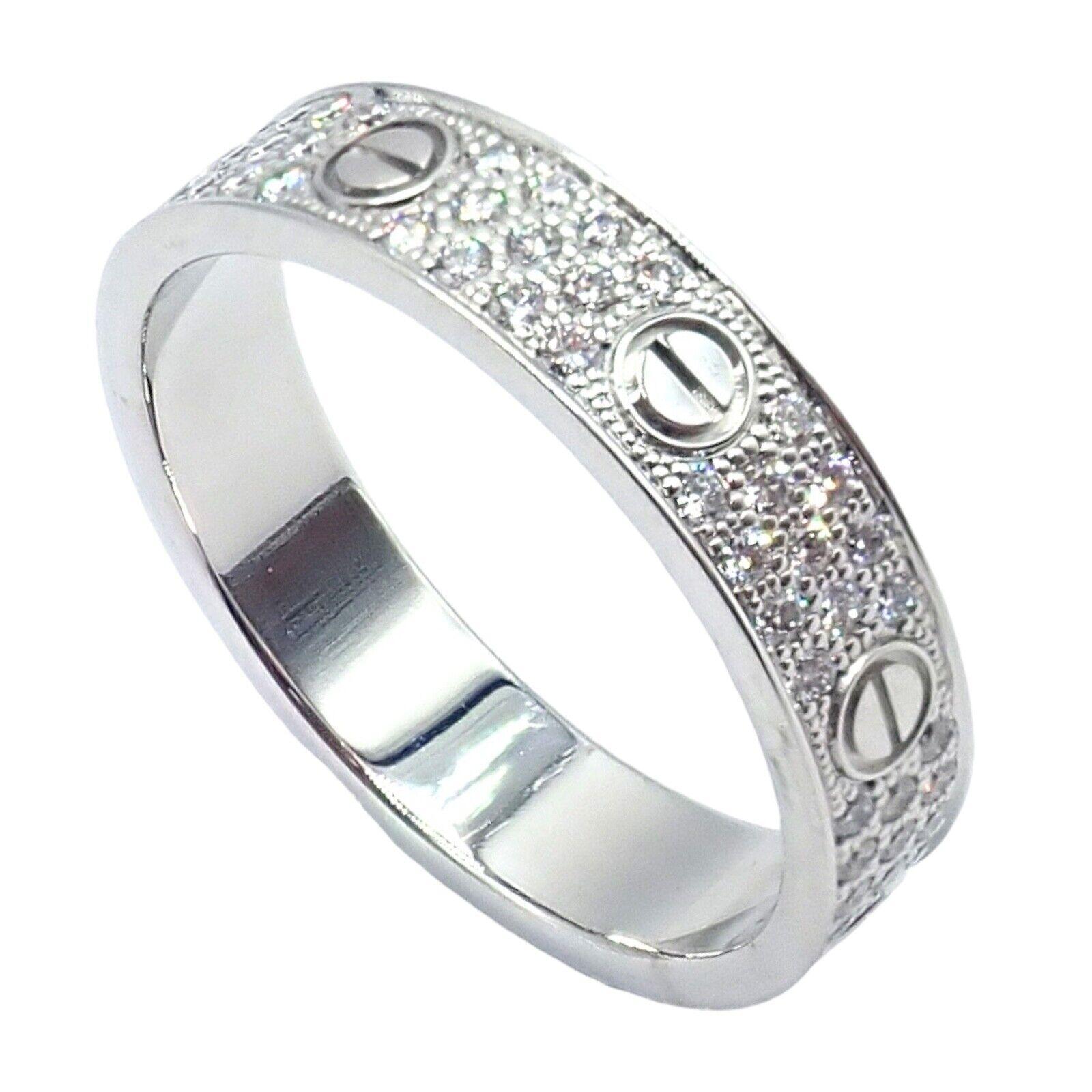 cartier love diamond ring