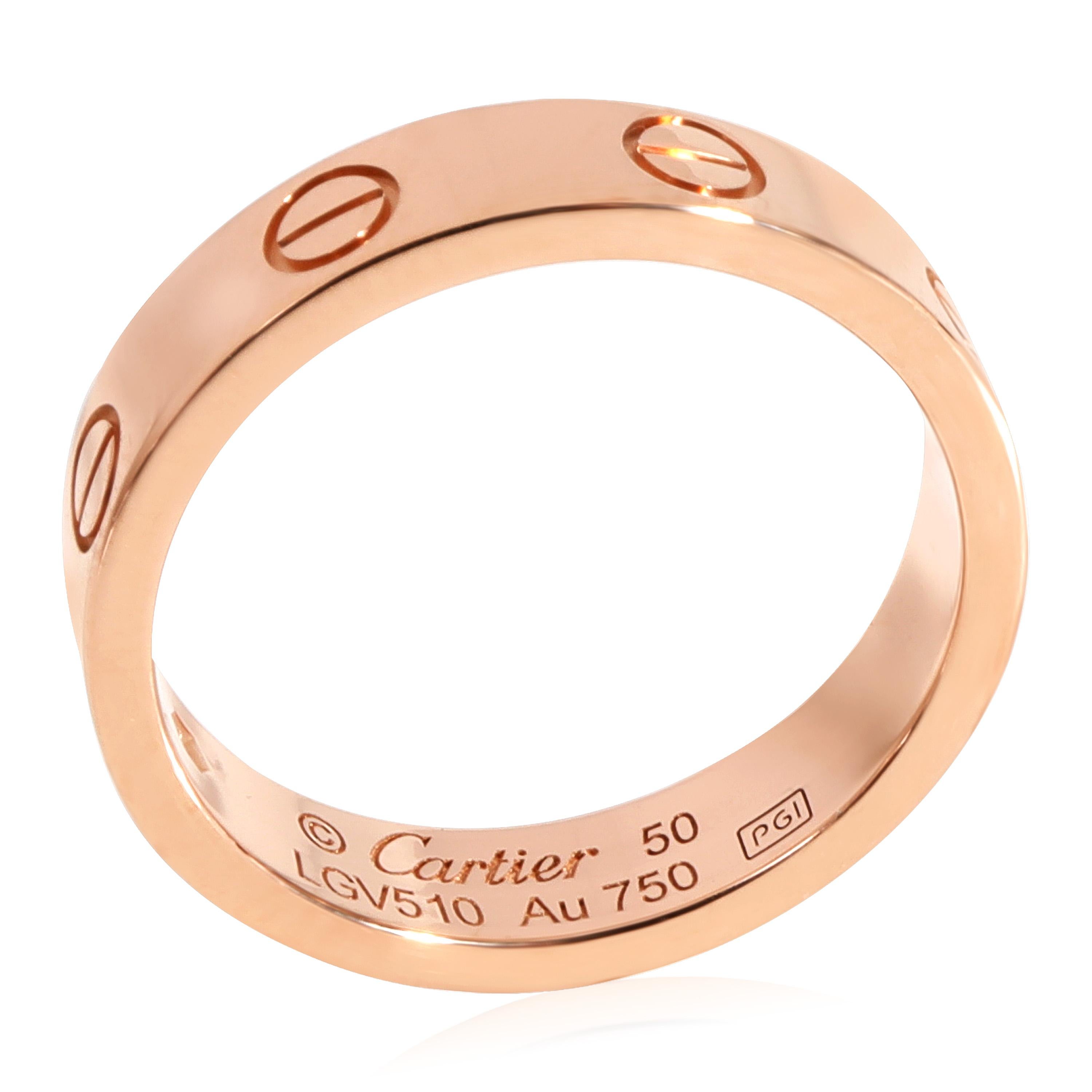 Cartier Bague LOVE avec diamants en or rose 18 carats (0,02 ct. pt.) 1