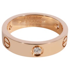 Cartier Love Diamond Ring in 18k Rose Gold 0.22 CTW