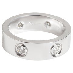 Cartier Love Diamond Ring in 18k White Gold 0.46 Ctw