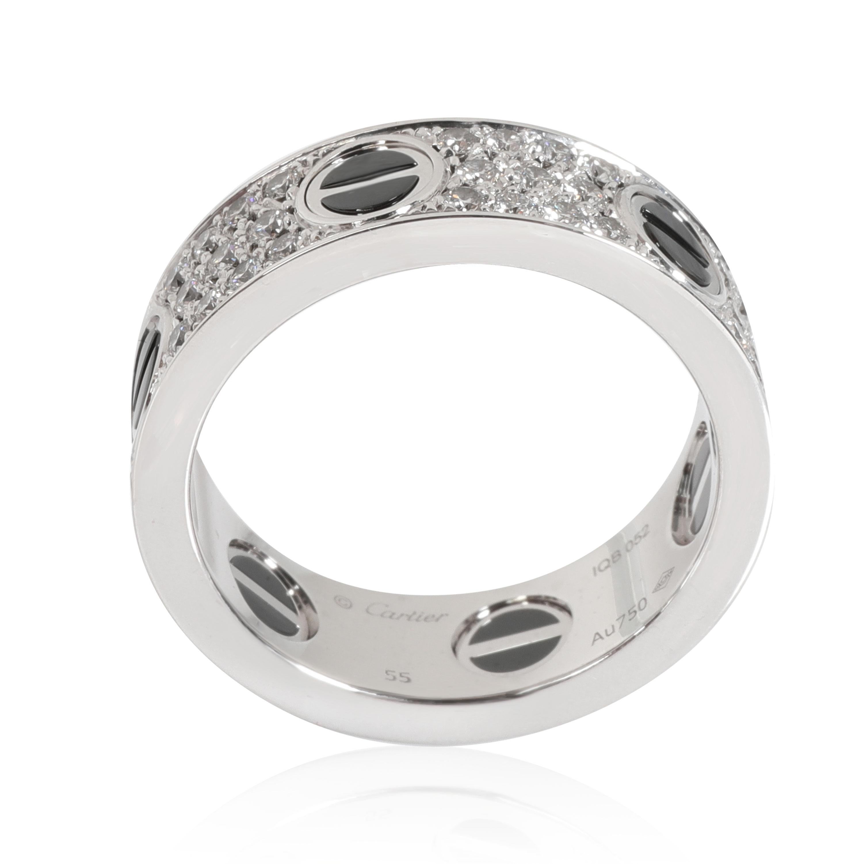 cartier love ring black ceramic
