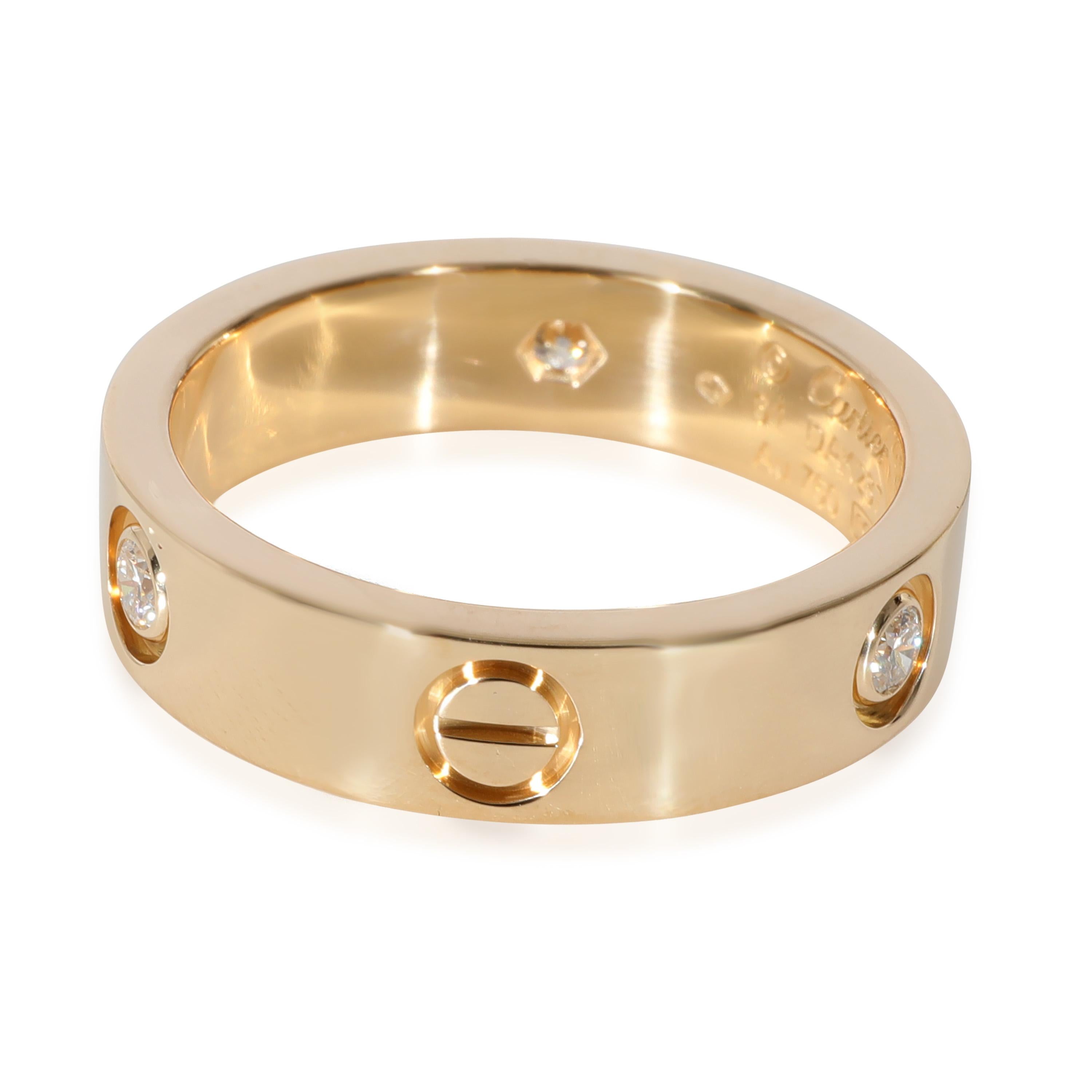 Cartier Love Diamond Ring in 18k Yellow Gold 0.22 CTW

PRIMARY DETAILS
SKU: 129372
Listing Title: Cartier Love Diamond Ring in 18k Yellow Gold 0.22 CTW
Condition Description: Cartier's Love collection is the epitome of iconic, from the recognizable