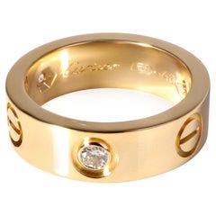 Cartier Love Diamond Ring in 18k Yellow Gold 0.22 Ctw