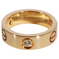 Cartier Love Diamond Ring in 18k Yellow Gold 0.22 CTW